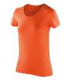 SR280F S280F Spiro Impact Ladies Softex® T-Shirt Tangerine colour image